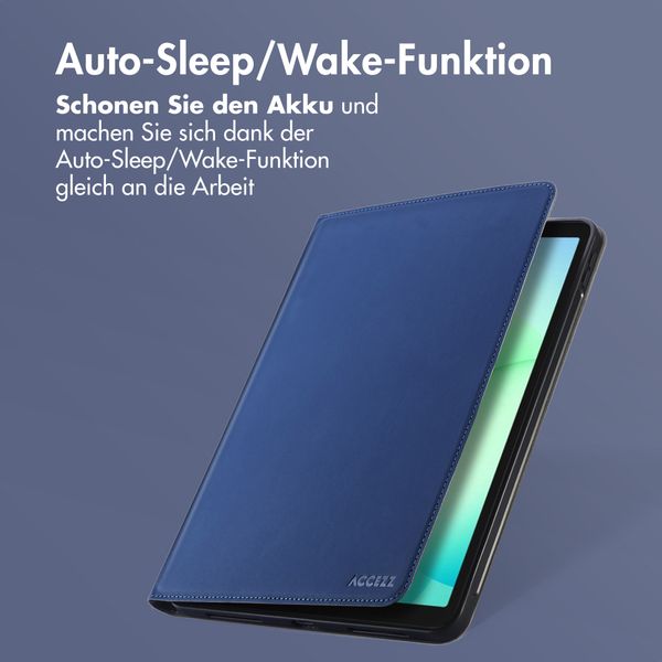 Accezz Classic Klapphülle Samsung Galaxy Tab A11 - Dunkelblau