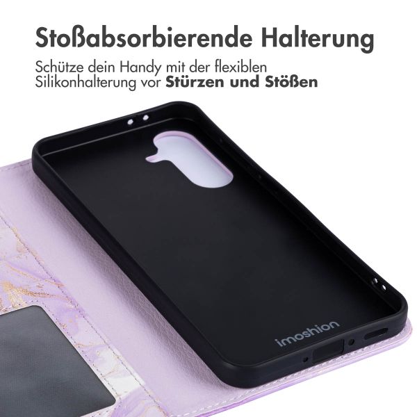 imoshion Design Klapphülle Samsung Galaxy A26 - Purple Marble
