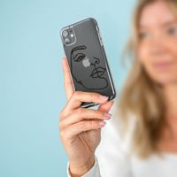 imoshion Design Hülle Galaxy S9 - Abstraktes Gesicht - Schwarz