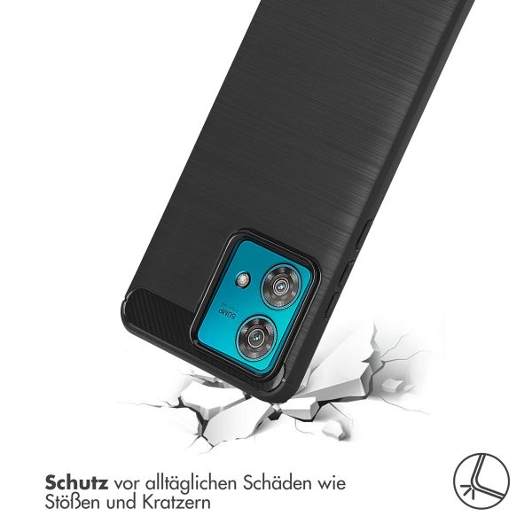 imoshion Brushed Back Cover für das Motorola Edge 40 Neo - Schwarz