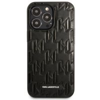 Karl Lagerfeld Hardcase Backcover Monogram Plaque für das iPhone 13 Pro - Schwarz