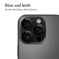imoshion 2er-Pack Objektivschutz für Kamera für das Apple iPhone 16 Pro / 16 Pro Max - Schwarz / Titanium