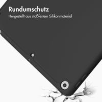 Accezz Smarte Klapphülle aus Silikon Apple iPad 6 (2018) 9.7 Zoll / iPad 5 (2017) 9.7 Zoll - Schwarz