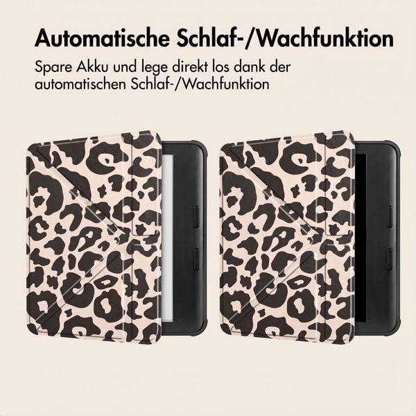 imoshion Design Klappbare Klapphülle Kobo Libra Colour - Leopard