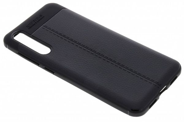 Leder Silikon-Case für Huawei P20 Pro