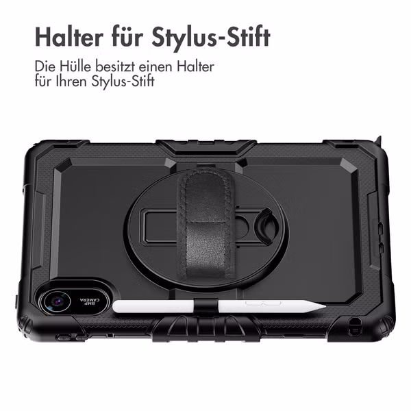 Accezz Robustes Back Cover mit Schultergurt Xiaomi Redmi Pad 2 - Schwarz