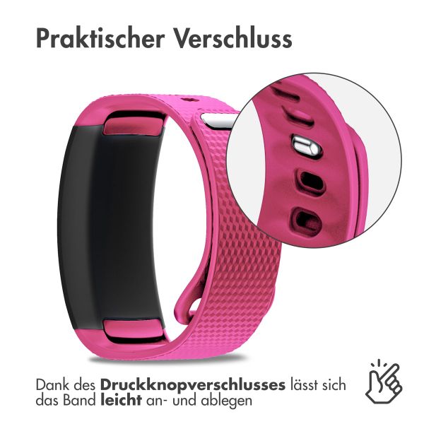 imoshion Silikonband für das Samsung Gear Fit 2 / 2 Pro - Fuchsia