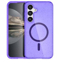 imoshion Sparkle Back Cover mit MagSafe für das Samsung Galaxy S25 - Glitzer Violett