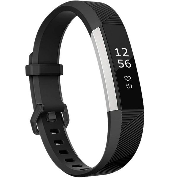 imoshion Silikonband für die Fitbit Alta (HR) - Schwarz