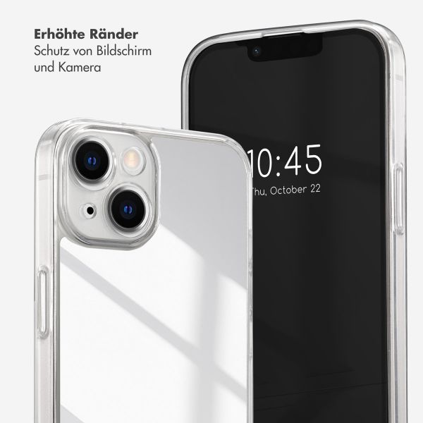 Selencia Mirror Back Cover Apple iPhone 14 - Silber