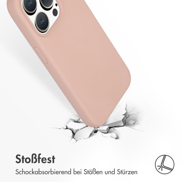 Accezz Liquid Silikoncase mit MagSafe Apple iPhone 15 Pro - Rosa