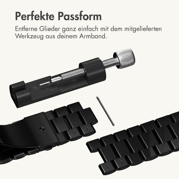 imoshion Edelstahlarmband für Apple Watch | 44/45/46/49 mm - Schwarz