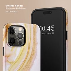 Selencia Vivid Back Cover Apple iPhone 14 Pro Max - Chic Marble Gold