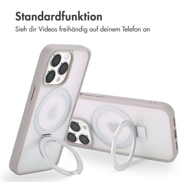 Accezz Ring Stand Backcover mit MagSafe Apple iPhone 13 Pro - Grau
