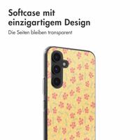 imoshion  Design Hülle für das Samsung Galaxy A54 - Sunny Yellow Petite Flowers