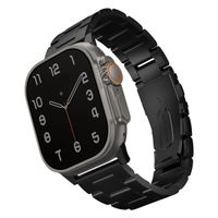 Uniq Osta Stahlarmband mit Selbstjustierenden Gliedern für das  Apple Watch Series 1 t/m 11 / SE / Ultra (44/45/46/49 mm) - Midnight Black