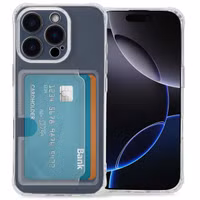 imoshion Softcase Back Cover mit Kartenhalter für das Apple iPhone 16 Pro Max - Transparent