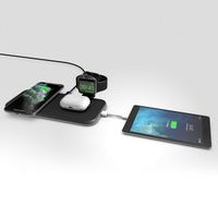 Zens Aluminium 4-in-1 Wireless Charger - Kabelloses Ladegerät für iPhone, AirPods, Apple Watch und iPad - Power Delivery - 45 Watt 