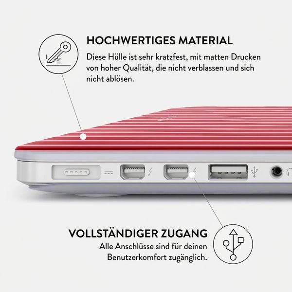 Burga Hardshell Hülle Apple MacBook Pro 14 Zoll (2021 / 2023 M3 chip / 2024 M4 chip / 2025 M5 chip) - Strawberry Jam