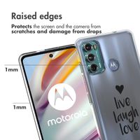 imoshion Design Hülle für das Motorola Moto G60 - Live Laugh Love