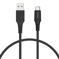 imoshion Braided USB-C-zu-USB Kabel - 2 Meter - Schwarz