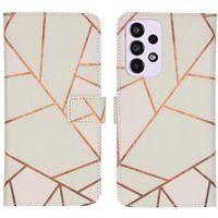 imoshion Design TPU Klapphülle für das Samsung Galaxy A33 - White Graphic