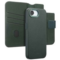 Accezz 2-in-1 Klapphülle aus Leder mit MagSafe Apple iPhone 16e - Cedar Green
