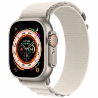 Apple Alpine Loop Band für die Apple Watch Series 1-10 / SE / Ultra (2) - 42/44/45/46/49 mm - Größe S - Starlight