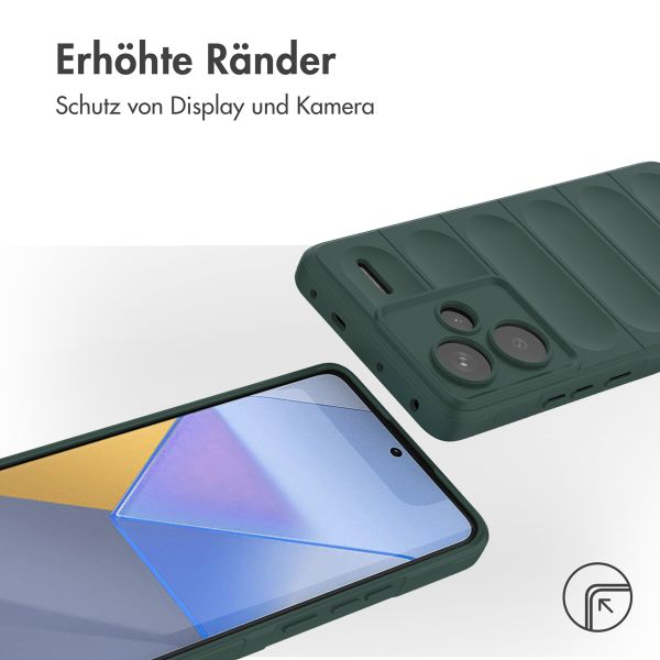 imoshion EasyGrip Back Cover für das Xiaomi Redmi Note 13 Pro Plus (5G) - Dunkelgrün