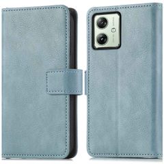 imoshion Luxuriöse Klapphülle Motorola Moto G54 - Hellblau