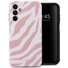 Selencia Vivid Back Cover Samsung Galaxy A15 (5G/4G) - Colorful Zebra Old Pink