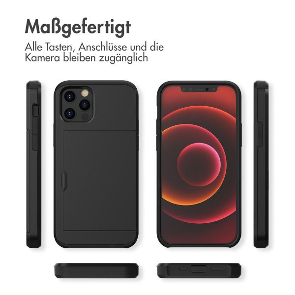 imoshion Backcover mit Kartenfach Apple iPhone 12 Pro Max - Schwarz