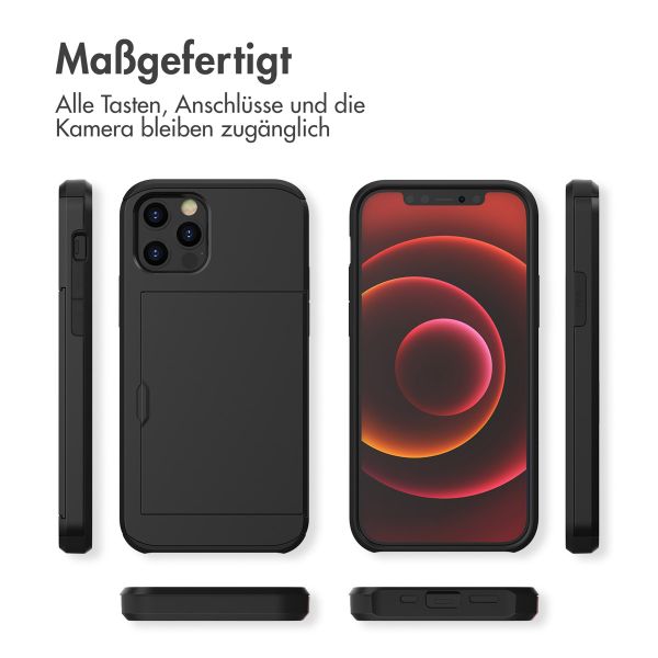 imoshion Backcover mit Kartenfach für das iPhone 12 Pro Max - Schwarz