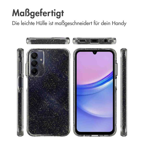 imoshion Glitzer Back Cover für das Samsung Galaxy A15 (5G/4G) - Gold