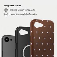 Selencia Vivid Rückabdeckung mit MagSafe Apple iPhone 17e / 16e - Happy Dots Chocolate