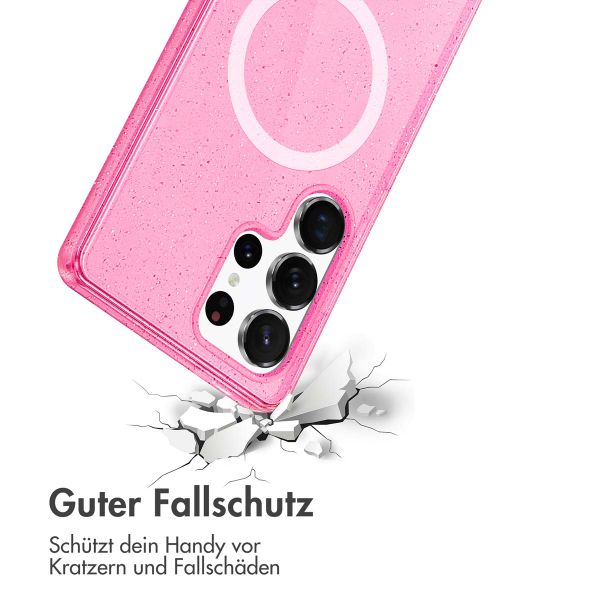 imoshion Sparkle Back Cover mit MagSafe für das Samsung Galaxy S25 Ultra - Rosa