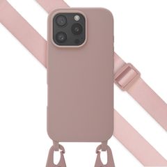 Selencia SilikonHülle mit abnehmbarem Band Apple iPhone 16 Pro - Sand Pink