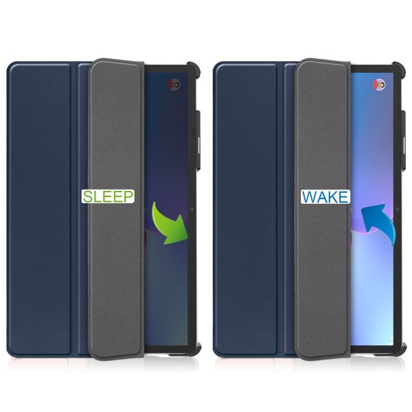 imoshion Trifold Klapphülle Lenovo Tab P11 Pro (2nd gen) - Dunkelblau