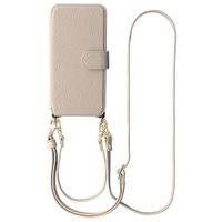 Selencia Riva Bookcase mit MagSafe und Handgelenkband Samsung Galaxy A37 (5G) - Beige