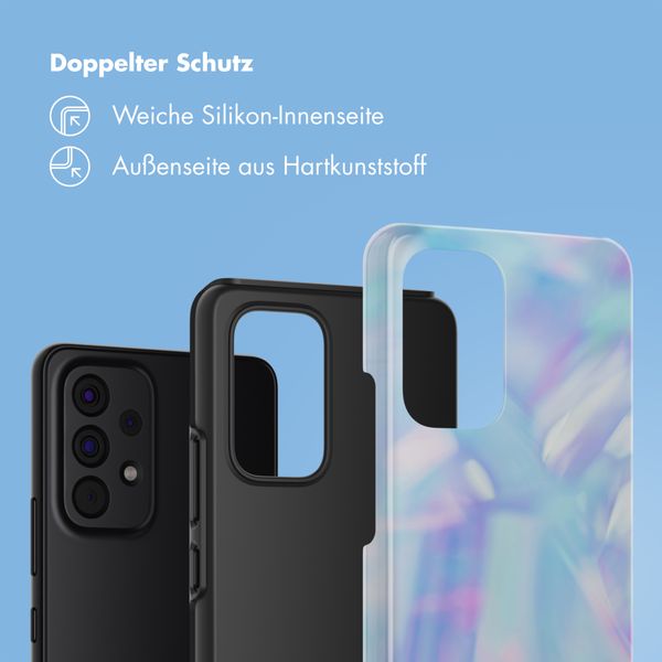 Selencia Vivid Back Cover Samsung Galaxy A53 - Holographic Blue Dream