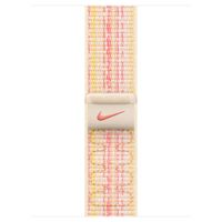 Apple Nike Sport Loop Armband für das  Apple Watch Series 1 t/m 9 / SE (38/40/41 mm) | Series 10 / 11 (42 mm) - Starlight & Pink