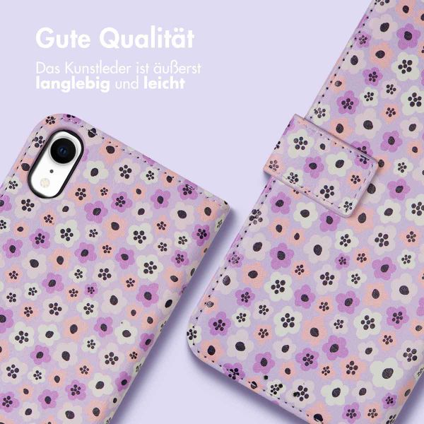 imoshion ﻿Design Klapphülle für das iPhone Xr - Purple Flowers