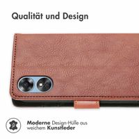 imoshion Luxuriöse Klapphülle Oppo A17 - Braun