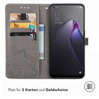 imoshion Mandala Klapphülle für das Oppo Reno 8 5G - Grau