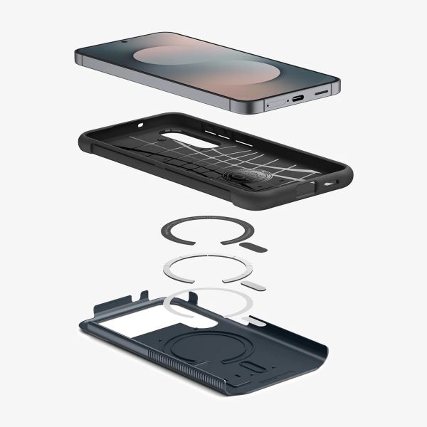 Spigen Slim Armor Case MagSafe Samsung Galaxy S25 FE - Metal Slate