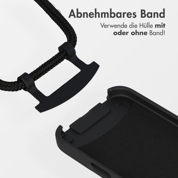 imoshion Color Backcover mit abnehmbarem Handykette und MagSafe Apple iPhone 17 - Schwarz