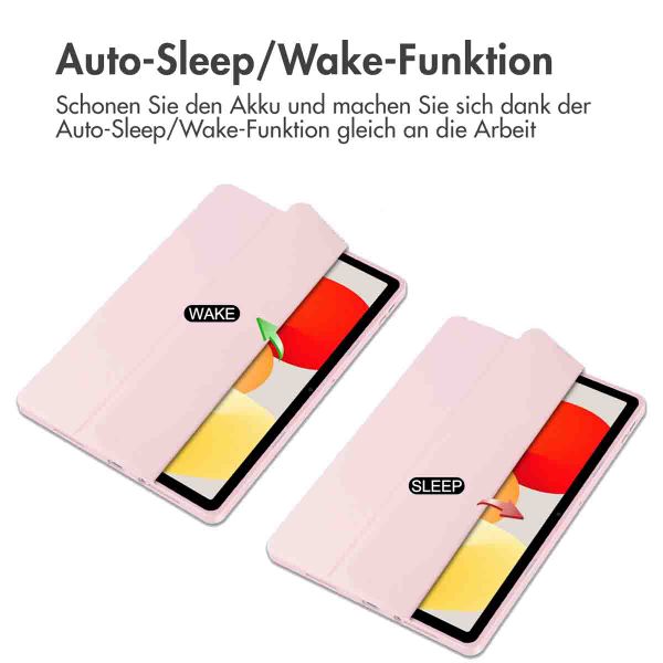 imoshion Trifold Hardcase Klapphülle Xiaomi Redmi Pad SE - Rosa