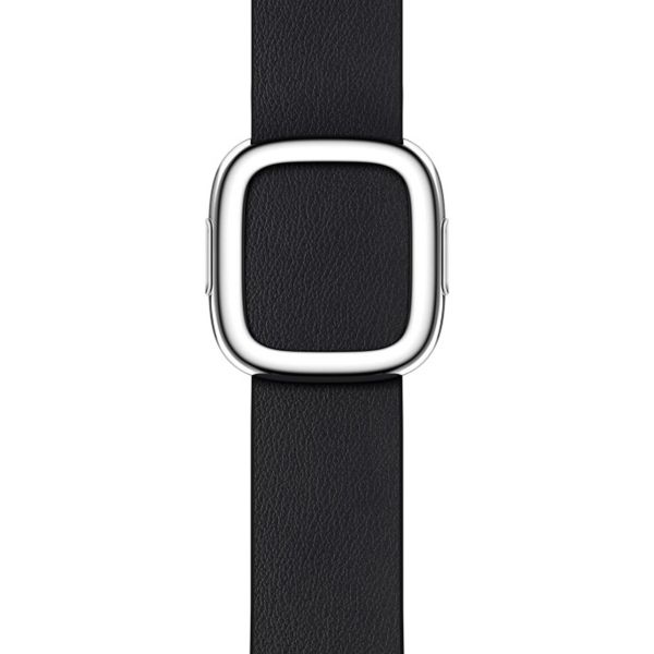 Apple Leather Band Modern Buckle für die Apple Watch Series 1 bis 9 / SE (38/40/41 mm) | Series 10 (42 mm) - Größe S - Midnight