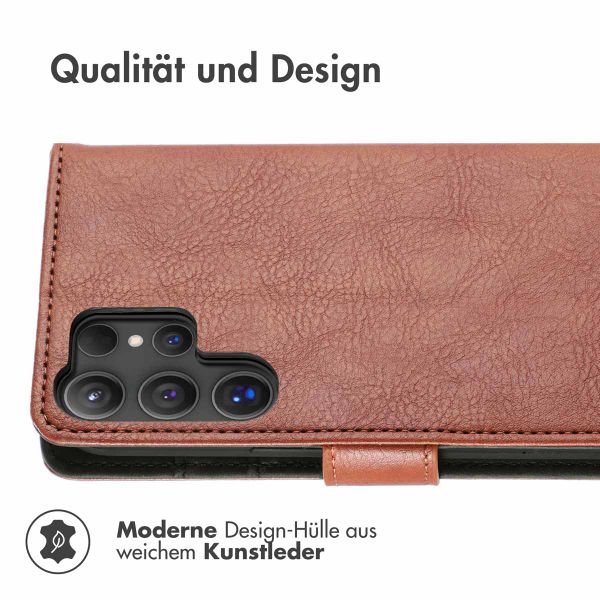 imoshion Luxuriöse Klapphülle Samsung Galaxy S25 Ultra - Braun