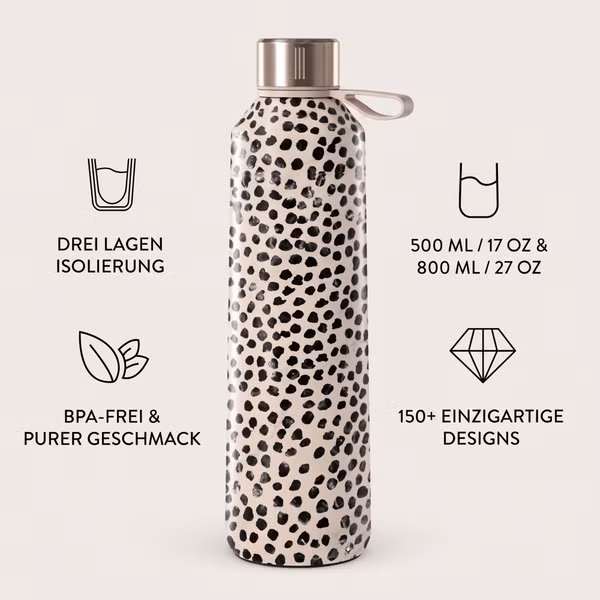 Burga Water Bottle - 500 ml - Almond Latte